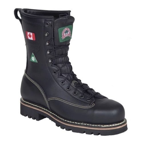 Canada West Men's Work Boots Lace-Up Climber CSA Steel Toe with FR 34397