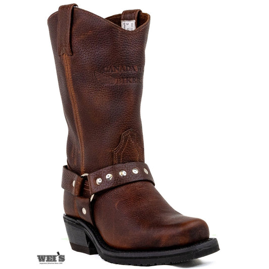 Canada West Women's Biker Boots 11" Cowhide 7634