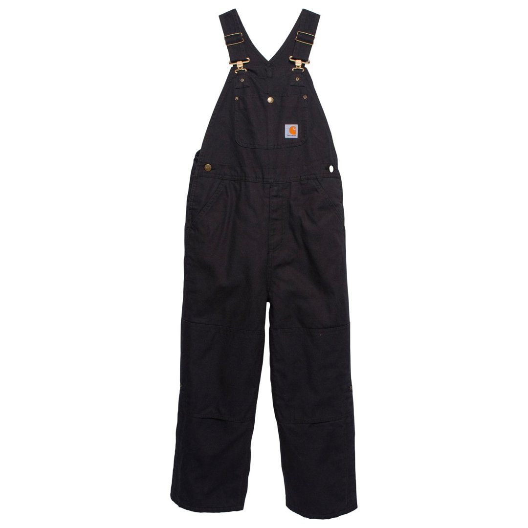 Carhartt Boys Loose Fit Canvas Bib Overalls Insulated Black CM8732 - Carhartt