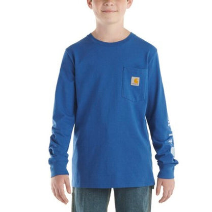 Carhartt Boys' Long-Sleeve Graphic Pocket T-Shirt CA6440