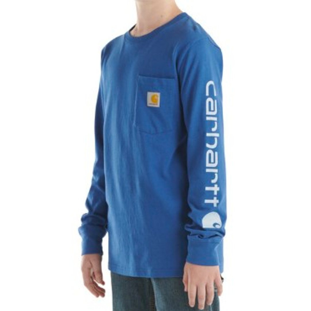 Carhartt Boys' Long-Sleeve Graphic Pocket T-Shirt CA6440