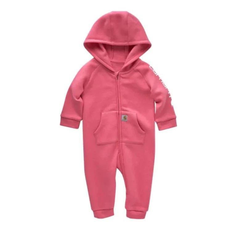 Carhartt Girl's Coverall Fleece Zip Hooded Pink CM9732-P391