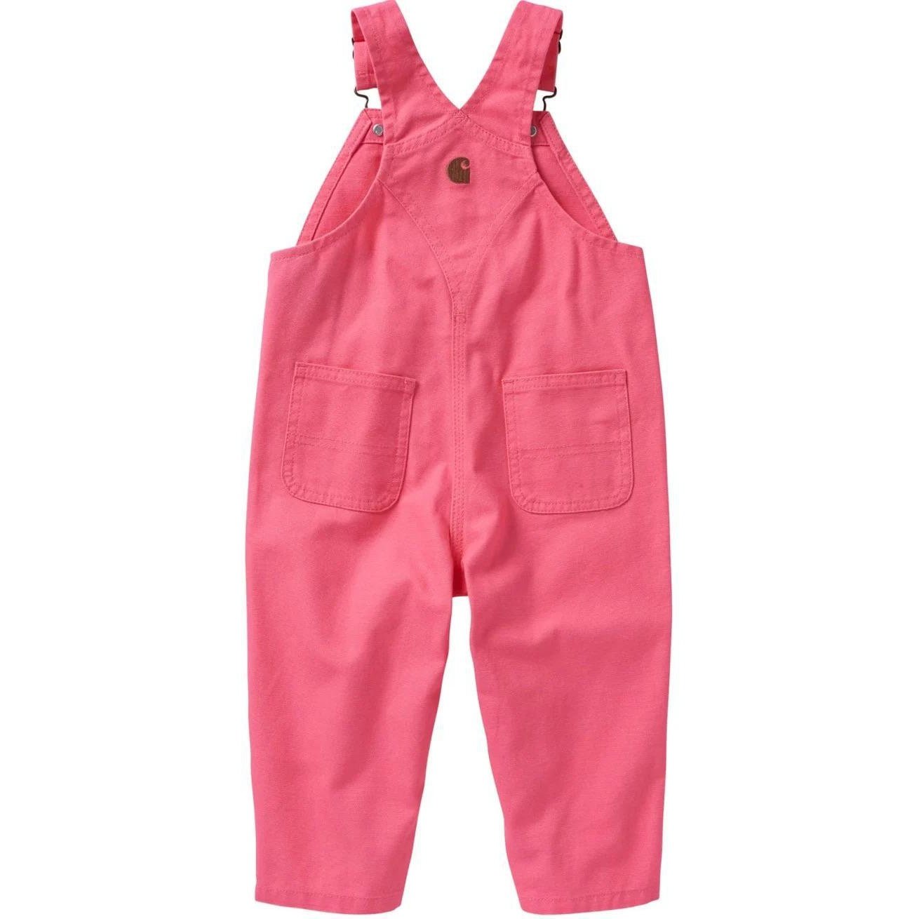 Carhartt Girl's Loose Fit Canvas Bib Overall Pink CM9712-P931 - Kid's carhartt
