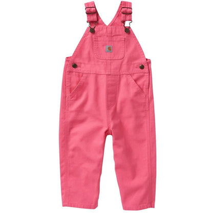 Carhartt Girl's Loose Fit Canvas Bib Overall Pink CM9712-P931 - Kid's carhartt