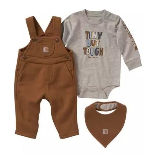 Carhartt Infant 3-Pc Set Onesie, Overall and Bib CG8812