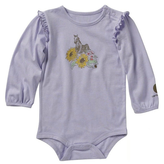 Carhartt Infant Onesie Sunflower Horse CA9921 L201