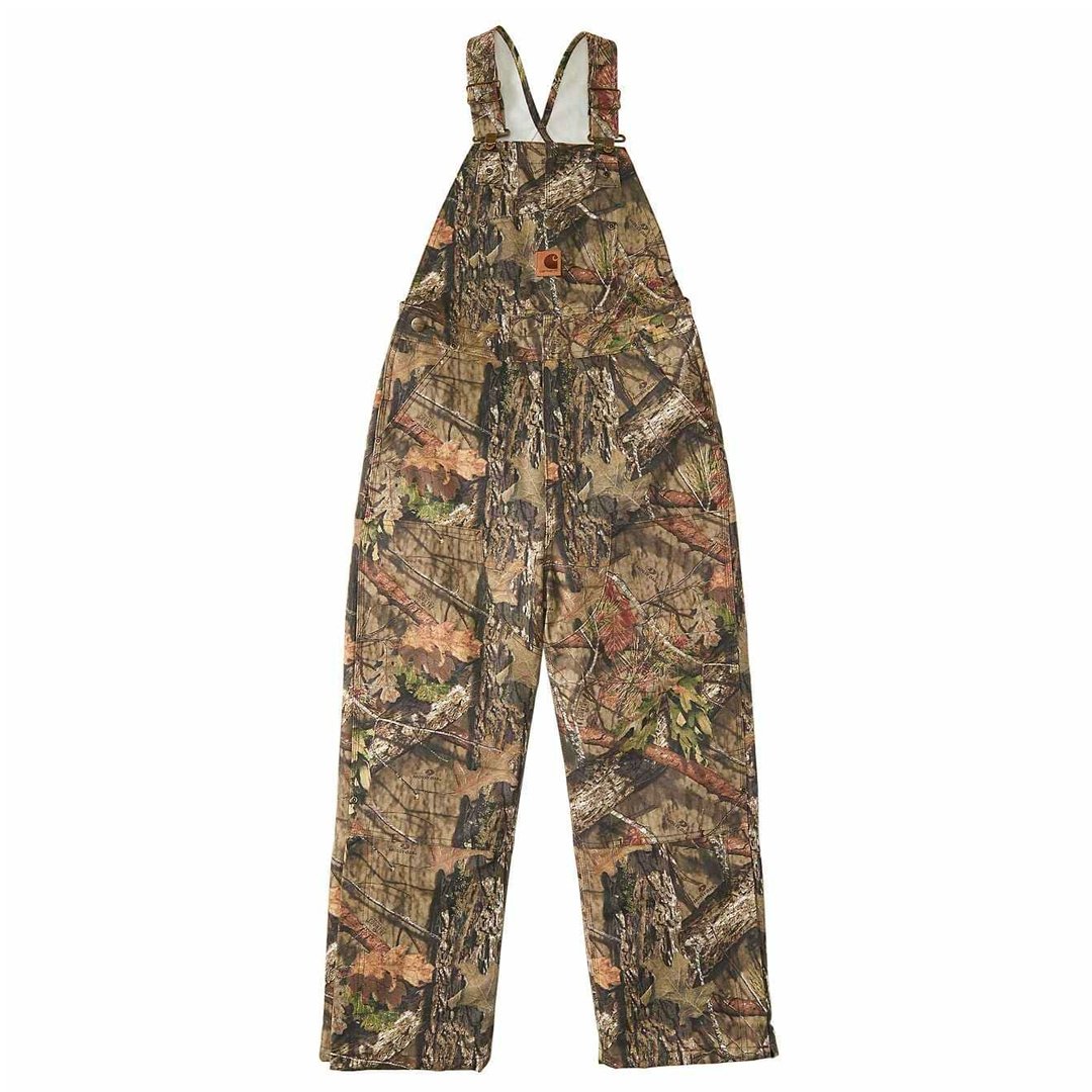 Carhartt Kid's Bib Overall Quilt Lined Mossy Oak CM8668