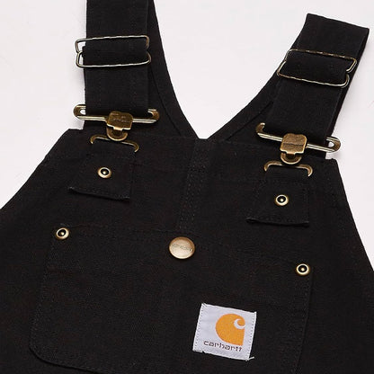 Carhartt Kid's Duck Quilt Lined Bib Overalls Black CM8662 - Carhartt