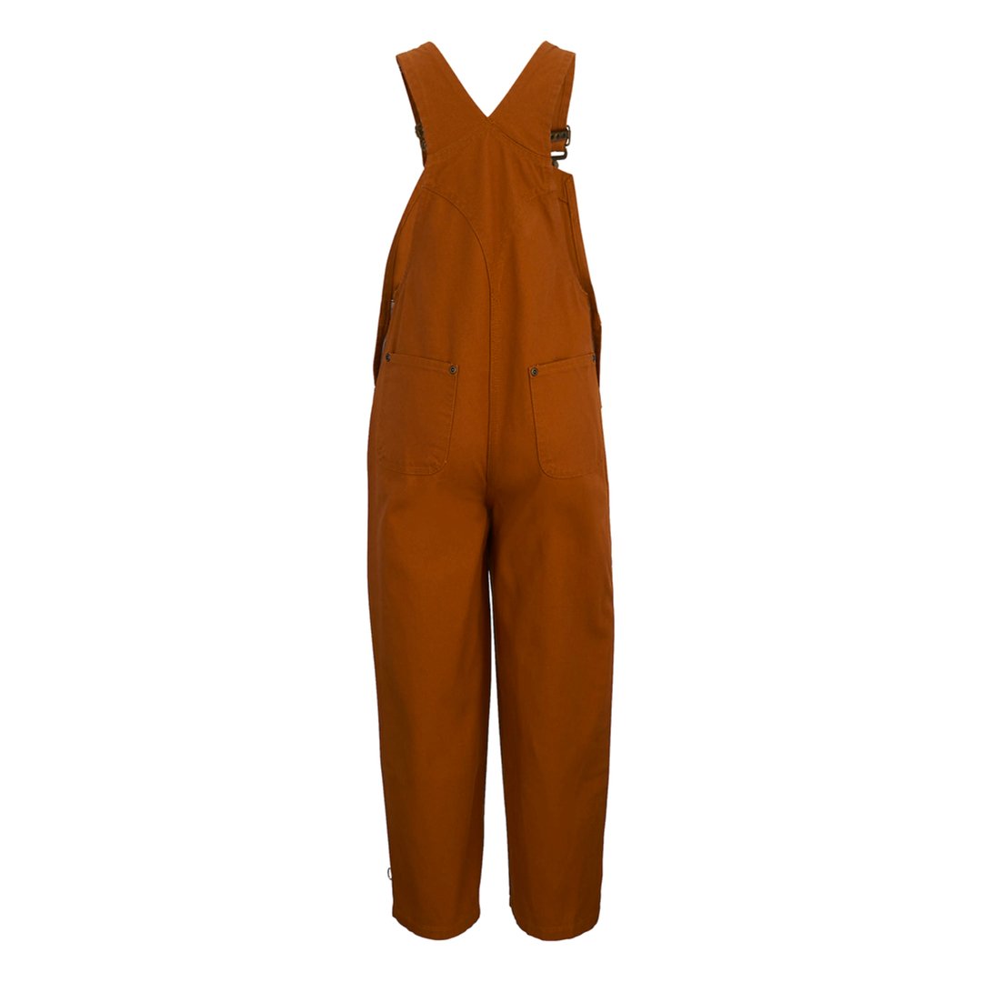 Carhartt Kids' Unisex Loose Fit Canvas Bib Overalls Brown CM8603