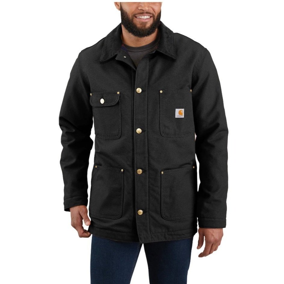 Carhartt Men's Jacket Chore Coat Loose Fit Blanket-Lined Duck C01