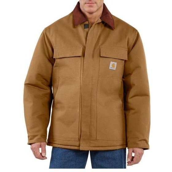 Carhartt Men's Jacket Insulated Loose Fit Firm Duck Traditional Coat C003