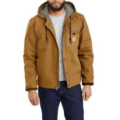 Carhartt Men’s Jacket Relaxed Fit Sherpa-Lined Washed Duck 103826