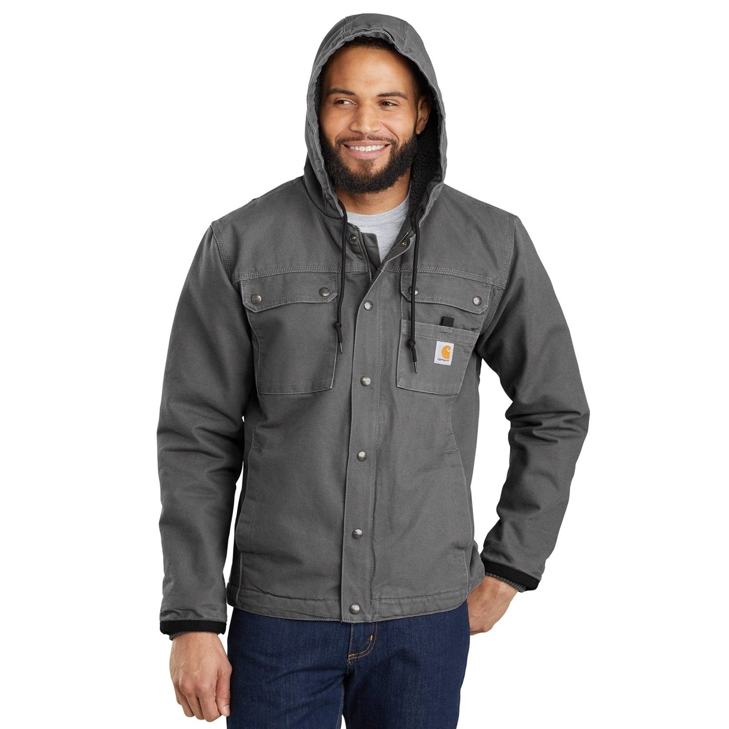 Carhartt Men’s Jacket Relaxed Fit Sherpa-Lined Washed Duck 103826