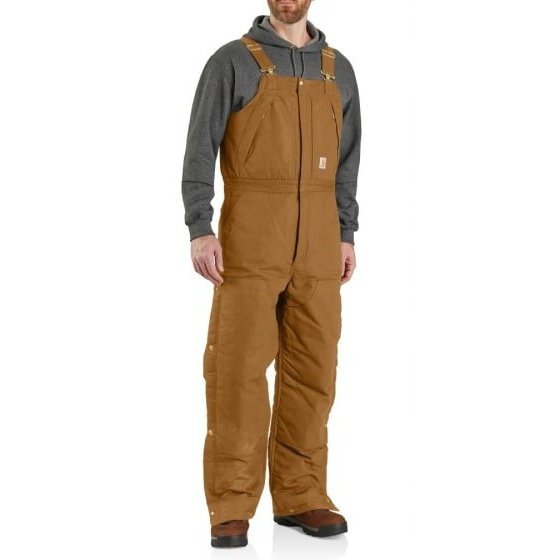 Carhartt Men’s Loose Fit Duck Insulated Biberall - 4 Extreme Warmth Rating 105470