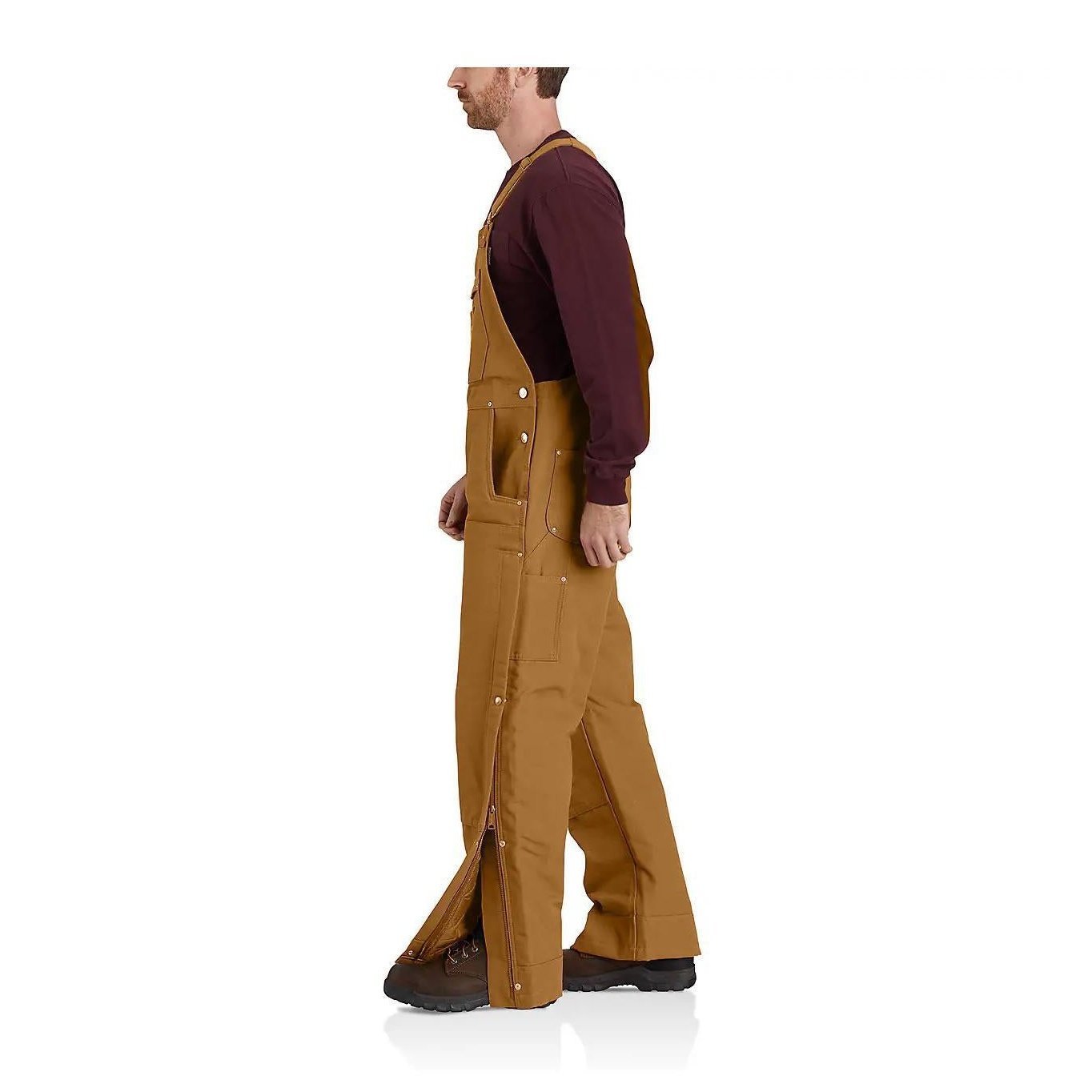 Carhartt Men's Loose Fit Firm Duck Insulated Bib-Overall 2 Warmer Rating 104393