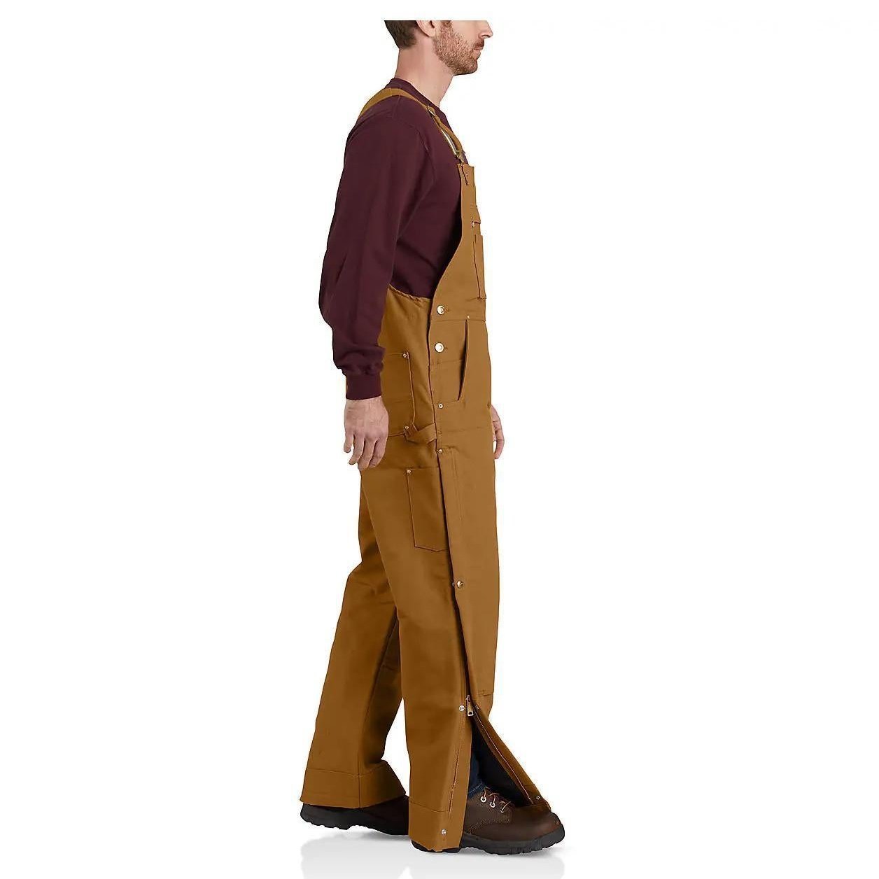 Carhartt Men's Loose Fit Firm Duck Insulated Bib-Overall 2 Warmer Rating 104393