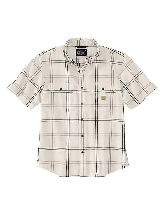 Carhartt Men's Loose Fit Midweight Short- Sleeve Plaid Shirt 106140