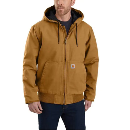 Carhartt Men's Quilt-Lined Washed Duck Insulated Active Jacket J130 104050