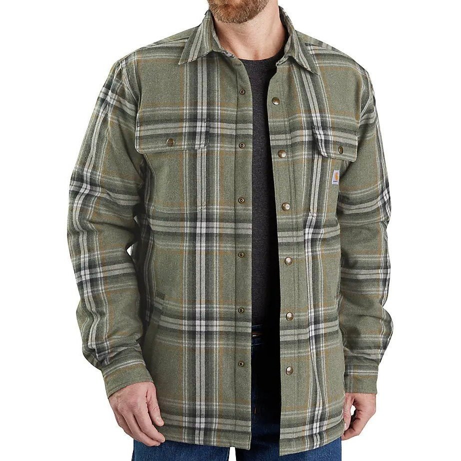 Carhartt Men’s Relaxed Fit Sherpa Lined Shirt-Jac 105430