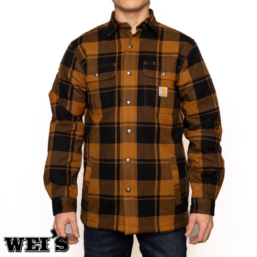 Carhartt Men’s Relaxed Fit Sherpa Lined Shirt Jacket 105939