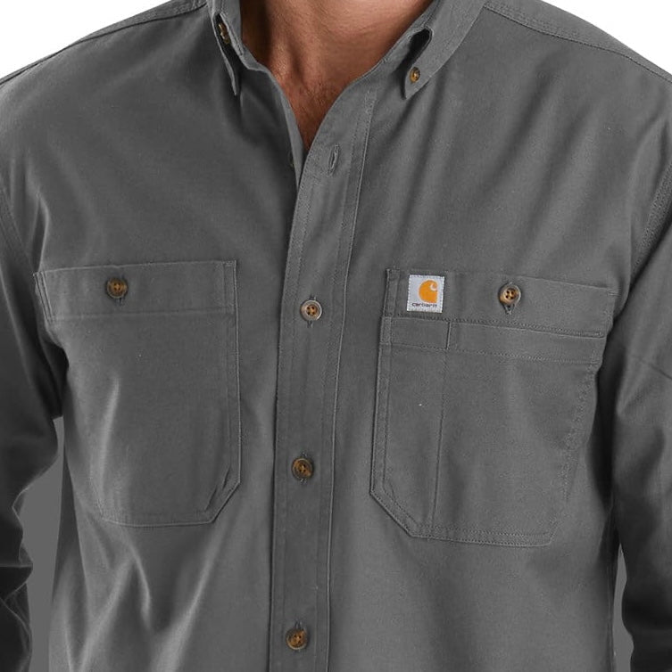 Carhartt Men’s Rugged Flex Relax Fit Midweight Canvas Long-Sleeve Shirt 103554