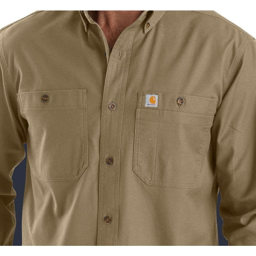 Carhartt Men’s Rugged Flex Relax Fit Midweight Canvas Long-Sleeve Shirt 103554