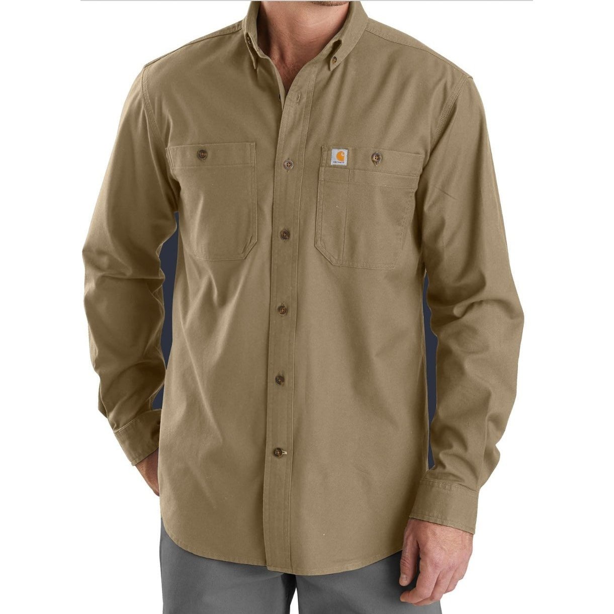 Carhartt Men’s Rugged Flex Relax Fit Midweight Canvas Long-Sleeve Shirt 103554