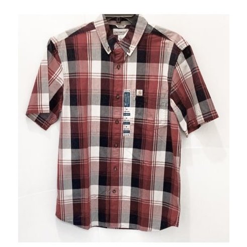 Carhartt Men’s Shirt Short Sleeve Plaid Button Down 103005 - Carhartt