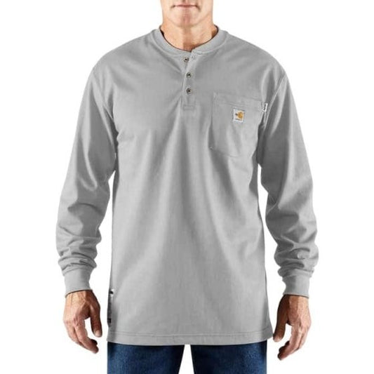 Carhartt Men’s Shirt Flame Resistant Long Sleeve Henley 100237 - Carhartt