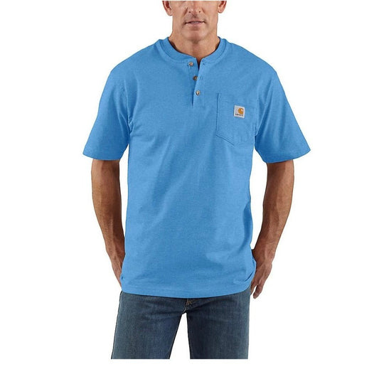 Carhartt Men’s Shirt Henley Short Sleeve Pocket K84