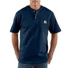 Carhartt Men’s Shirt Henley Short Sleeve Pocket K84 - Carhartt