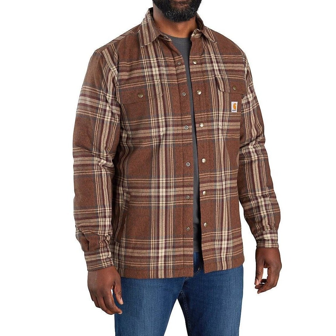 Carhartt Men's Shirt-Jac Sherpa Lined Relaxed Fit 105430