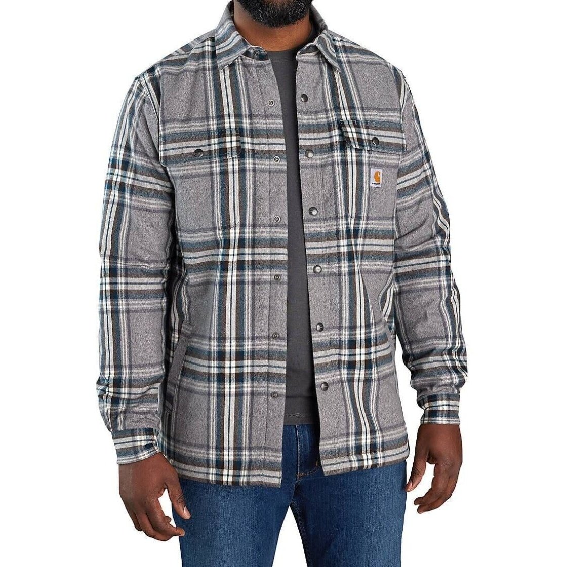 Carhartt Men's Shirt-Jac Sherpa Lined Relaxed Fit 105430