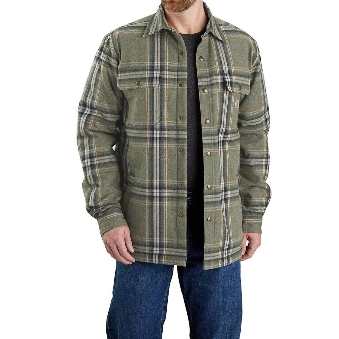 Carhartt Men's Shirt-Jac Sherpa Lined Relaxed Fit 105430