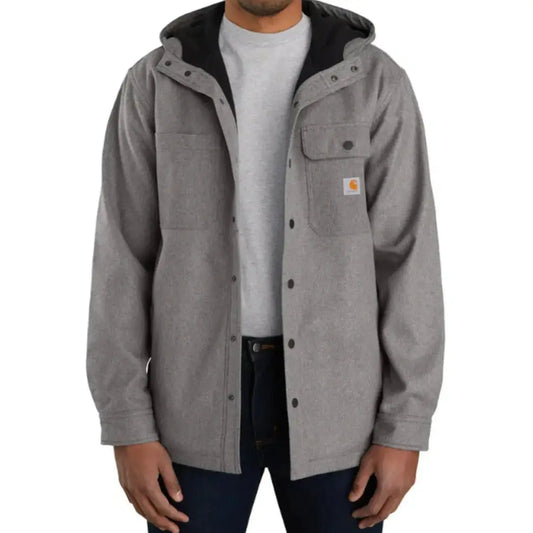 Carhartt Men’s Shirt Jacket Heavyweight Hooded Rain Defender Relaxed Fit 105022 - Carhartt