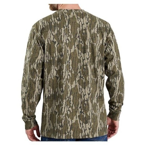 Carhartt Men’s Shirt Long Sleeve Loose Fit Camo with Pocket TK5483