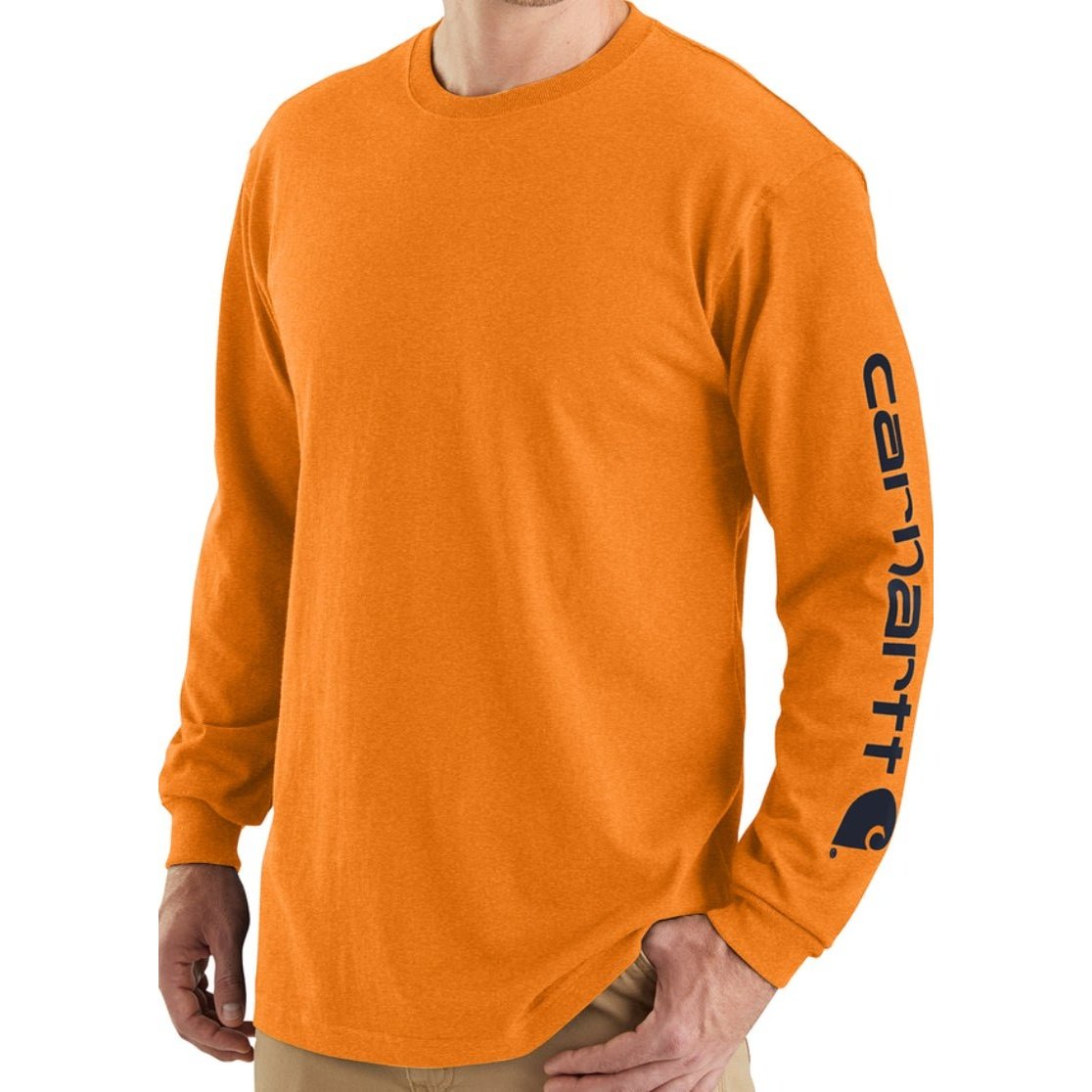 Carhartt Men’s Shirt Loose Fit Long Sleeve T-Shirt Logo Seasonal Colours K231