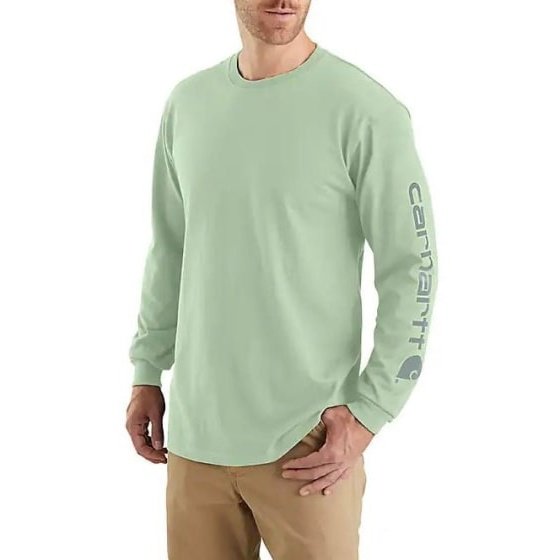 Carhartt Men’s Shirt Loose Fit Long Sleeve T-Shirt Logo K231