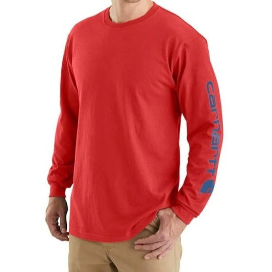 Carhartt Men’s Shirt Loose Fit Long Sleeve T-Shirt Logo Seasonal Colours K231