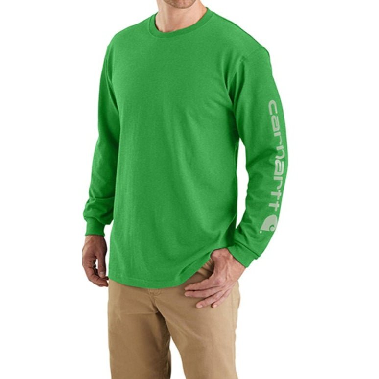 Carhartt Men’s Shirt Loose Fit Long Sleeve T-Shirt Logo Seasonal Colours K231