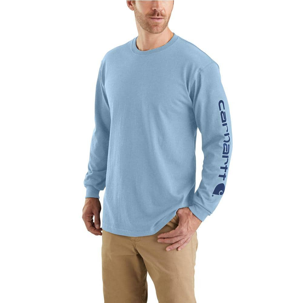 Carhartt Men’s Shirt Loose Fit Long Sleeve T-Shirt Logo K231