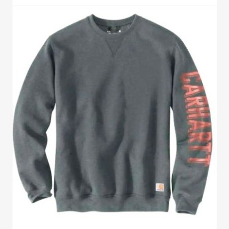 Carhartt Men's Sweatshirt Loose Fit Midweight Logo Sleeve 104904 - Carhartt