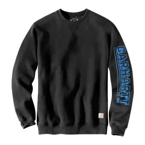 Carhartt Men’s Sweatshirt Loose Fit Midweight Sleeve Logo 105941