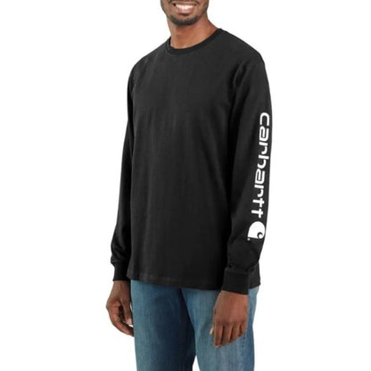 Carhartt Men’s T-Shirt Long Sleeve Loose Fit Heavy Weight Graphic Logo K231
