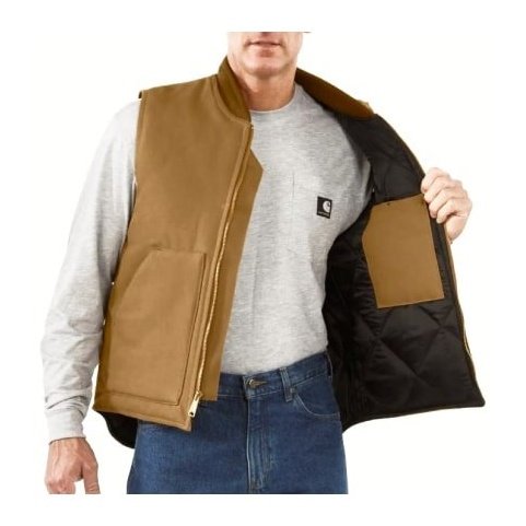 Carhartt Men's Vest Insulated Arctic Weight Duck V01