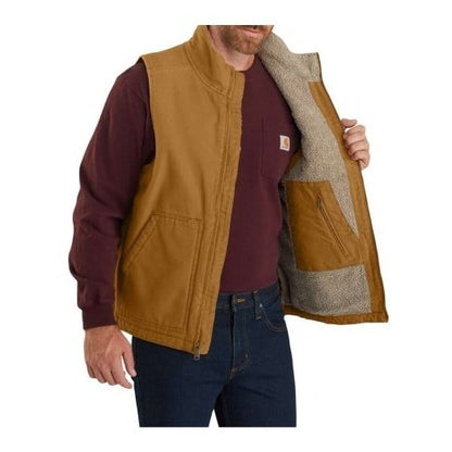 Carhartt Men’s Vest Loose Fit Washed Duck Lined 104277 - Carhartt