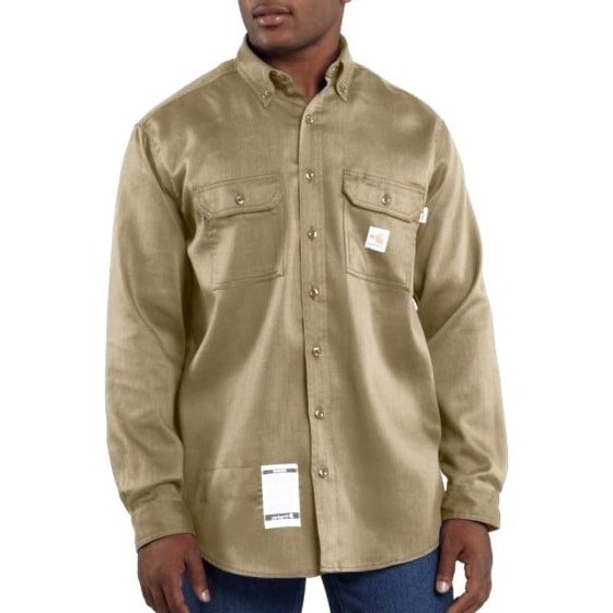 Carhartt Men’s Work Shirt FR Flame Resistant Lightweight Twill FRS003 - Carhartt