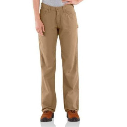 Carhartt Women's Pants FR Carpenter Canvas Relaxed Fit WFRB159