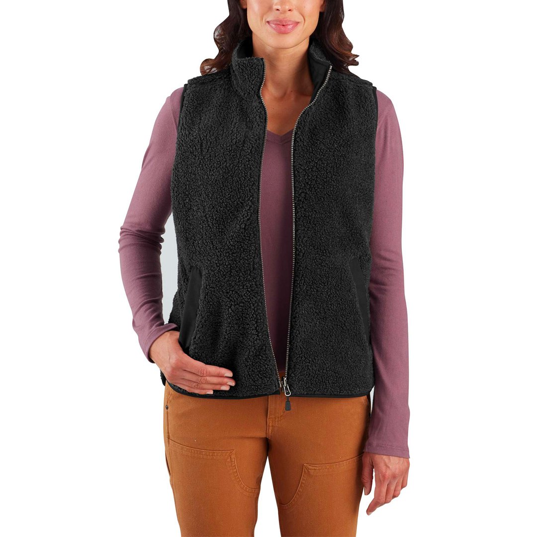 Carhartt Women's Utility Sherpa-Lined Vests Black 103907