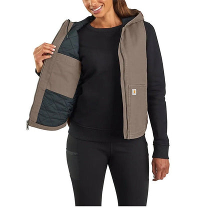 Carhartt Women’s Vest Hooded Insulated Washed Duck 104026